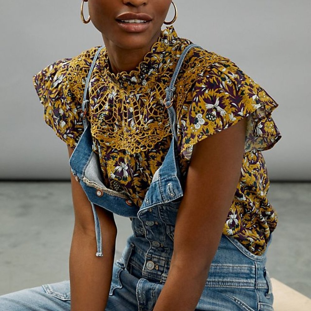 Anthropologie x Othilia Federica Ruffled Blouse - Picture 3 of 5